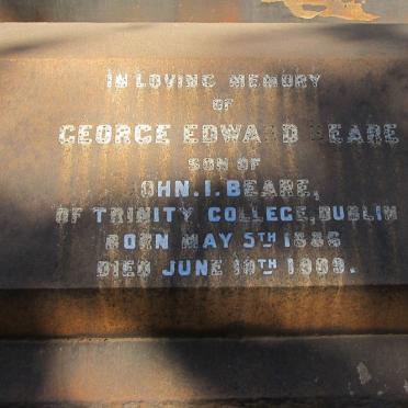 BEARE George Edward 1886-1909