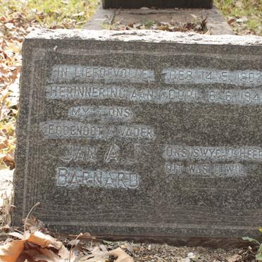 BARNARD Jan A.J. 1902-1941