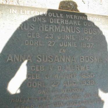 BOSMAN Petrus Hermanus 1847-1937 &amp; Anna Susanna VAN DER MERWE 1850-1939