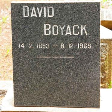 BOYACK David 1893-1969
