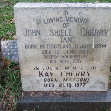 CHERRY John Shiell 1894-1965 &amp; Kay MATSON -1977