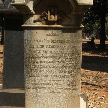 CARNEY George Ebenezer -1895 :: CARNEY Silvia Mira 1893-1893