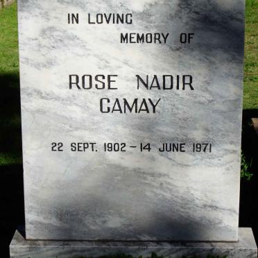 CAMAY Rose Nadir 1902-1971