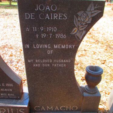 CAMACHO Joao de Caires 1910-1986