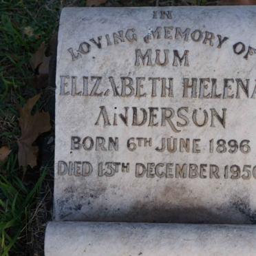 ANDERSON Elizabeth Helena 1896-1950