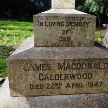 CALDERWOOD James Macdonald -1947