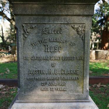 CLARKE Rose -1907 :: CLARKE F.A.B. 1881-1950