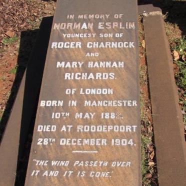 CHARNOCK Norman Esplin 1882-1904