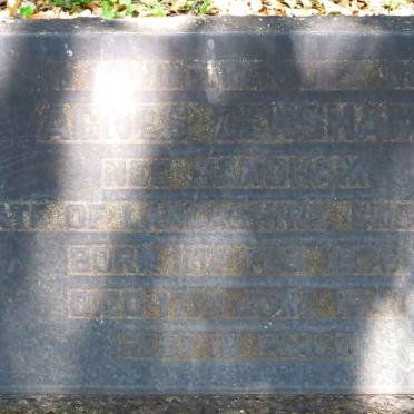 DENSHAM Agnes nee SANDHAM 1876-1941