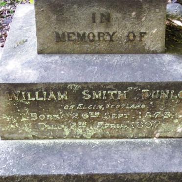 DUNLOP William Smith 1873-1897