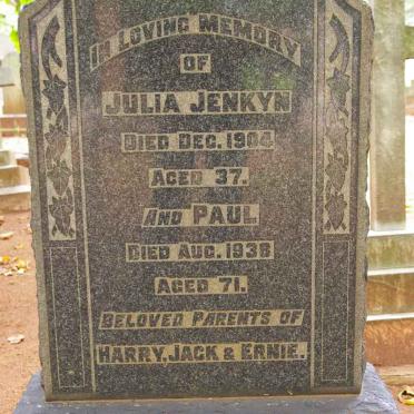 EUSTICE Paul -1938 &amp; Julia Jenkyn -1904