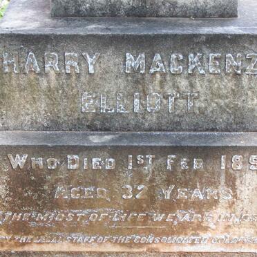 ELLIOTT Harry Mackenzie -1899