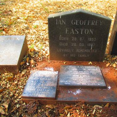 EASTON Louis W.A. 1914-2005 & Flo 1918-1994 :: EASTON Ian Geoffrey 1953-1987
