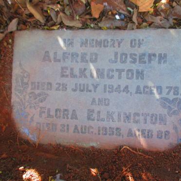 ELKINGTON Alfred Joseph -1944 &amp; Flora -1958