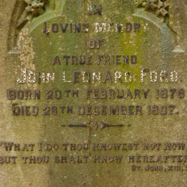 FORD John Leonard 1876-1907