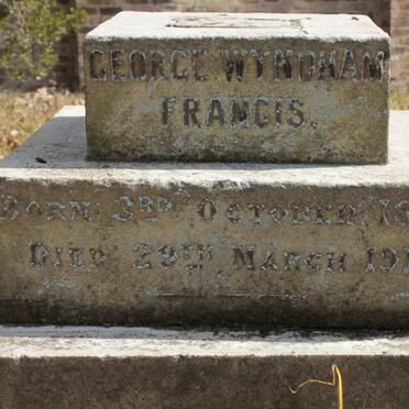 FRANCIS George Wyndham 1872-1910