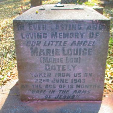 GATELY Marie Louise  -1943