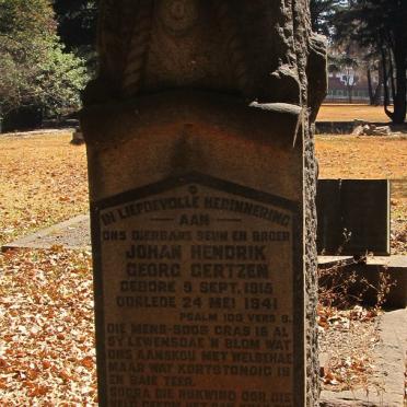 GERTZEN Johan Hendrik George 1915-1941