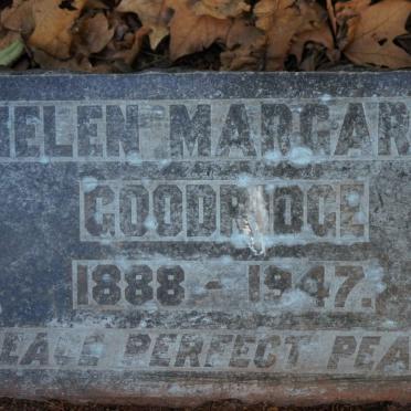 GOODRIDGE Helen Margaret 1888-1947