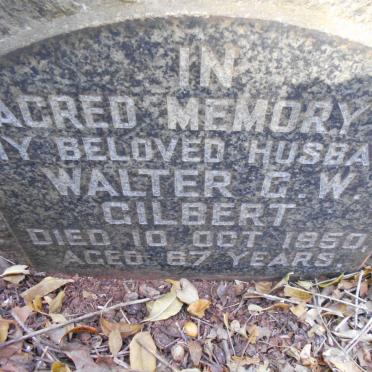 GILBERT Walter G.W. -1950