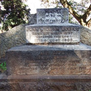 GEORGE John William 1837-1908 :: GEORGE Annie nee QUINN 1840-1918