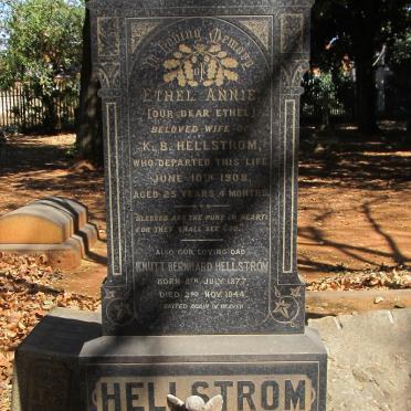 HELLSTROM Knutt Bernhard 1877-1944 &amp; Ethel Annie -1908