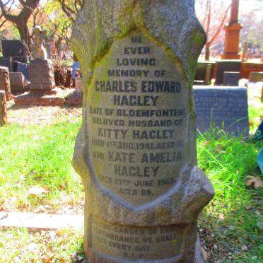 HAGLEY Charles Edward  -1941 :: HAGLEY Kate Amelia  -1965