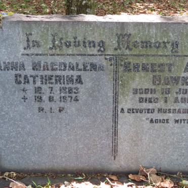 HAWKES Ernest Arthur 1879-1951 &amp; Anna Magdalena Catherina 1883-197?