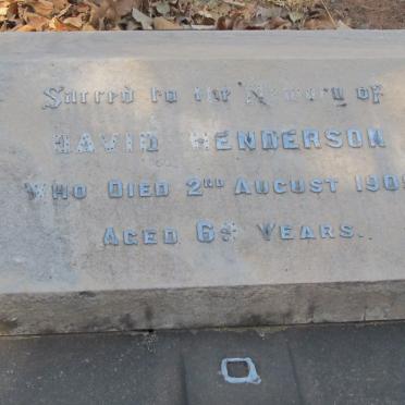 HENDERSON David -1909