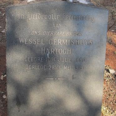HARTOGH Wessel Germishuys 1890-1919