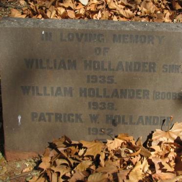 HOLLANDER William -1935 :: HOLLAND William -1938 :: HOLLAND Patrick W. -1952