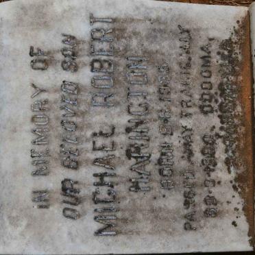 HARINGTON Michael Robert 1935-1980