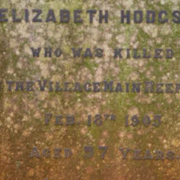 HODGSON Elizabeth -1905