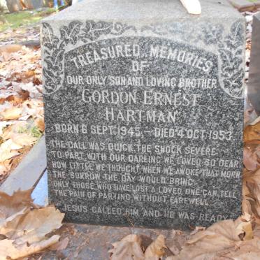 HARTMAN Gordon Ernest 1945-1953