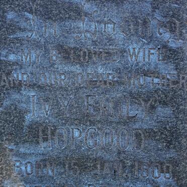 HOPGOOD Ivy Emily 1900-1958