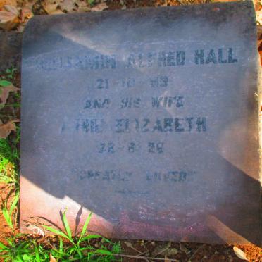 HALL Benjamin Alfred  & Elizabeth