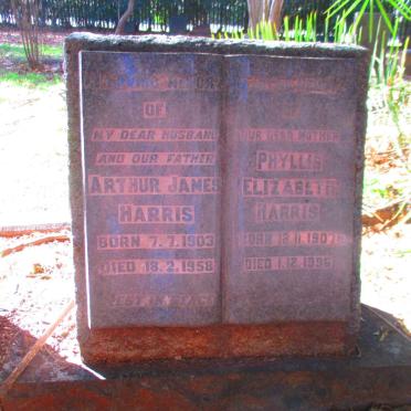 HARRIS Arthur James 1903-1958 & Elizabeth 1907-1996