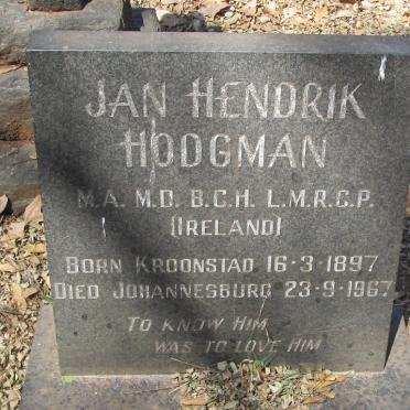 HOOGMAN Jan Hendrik 1897-1967