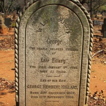 HILLARY George -1890 :: HILLARY George Herbert 1869-1920