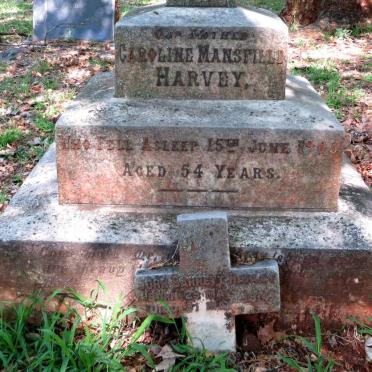 HARVEY Caroline Mansfield -1903 :: HARVEY John Barrett 1914-1914
