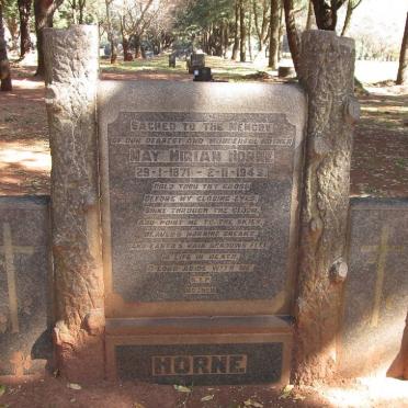 HORNE May Miriam 1871-1949