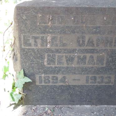 NEWMAN Ethel Daphne 1894-1933