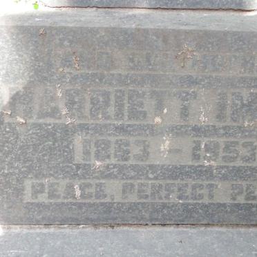 IMPEY Harriet 1863-1953