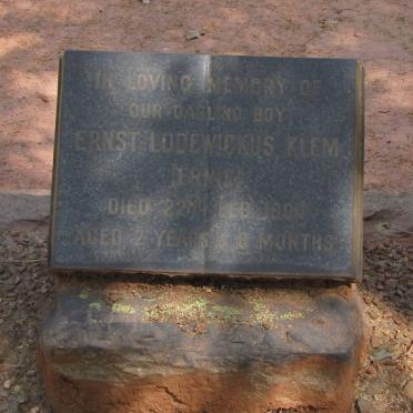 KLEM Ernst Lodewickus -1904