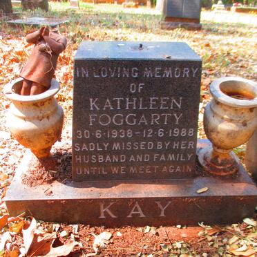 KAY Kathleen Foggarty 1938-1988