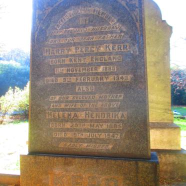 KERR Harry Percy 1880-1943 &amp; Helena Hendrika 1885-1947