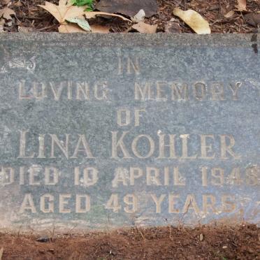 KOHLER Lina -1948