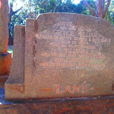 LANE William -1947 &  Gertrude -1951 :: LANE George William -1941 _1