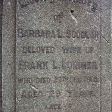 LORIMER Barbara L. Scoular -1905