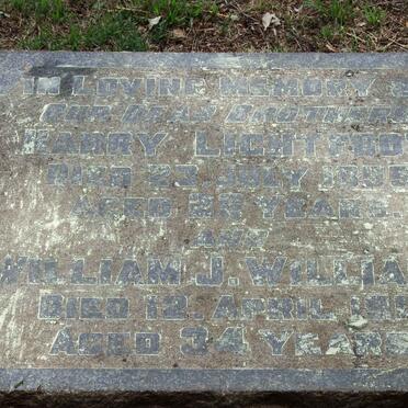 LIGHTFOOT Harry -1895 :: WILLIAMS William J. -1911